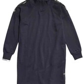 Тепла брендова трикотажна сукня-оверсайз в спортивному стилі С/М