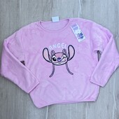Stitch Disney .Тепла плюшева кофта для дівчинки 128 см (7-8 років)