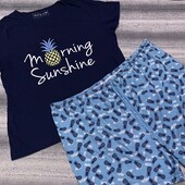 Женская трикотажная пижама большого размера,отличного качества