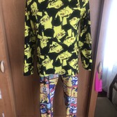 Пижама тепла, комплект, размер 10-11 р 152 см, Pokemon. в ідеалі