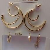 Набір сережок Trendz 6 шт.