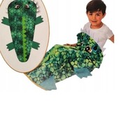 Плед дитячий плед для ніжок, крокодил