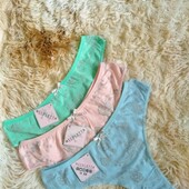 *Nicoletta!!! Лот 3 штуки!!! Стринги женские, размер 50. Фото реальное!!!