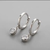 Срібні сережки з цирконом 925