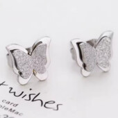 Сережки Stainless Steel нержавіюча сталь