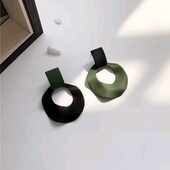 Сережки асиметрія, підвіски, вінтаж, матові