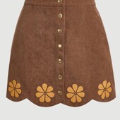 Вельветова спідниця