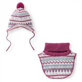 Комплект шапка и манишка на флисе lupilu 62/68