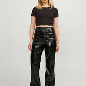 Шикарные брюки, эко кожа, jjxx, англия, р. xs, наш 38-40