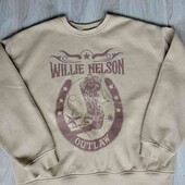 Willie Nelson брендовый теплый свитшот унисекс размер L XL