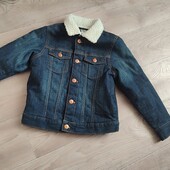 Теплий джинсовий піджак H&M 6-7