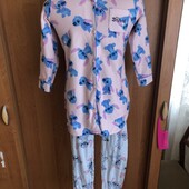 Пижама, комплект, костюм, 6-7 р 122 см. стич. Disney, в ідеалі