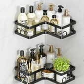 Кутова полиця для ванної кімнати