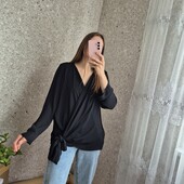 Шикарна річ, красива блуза на запах, батал ❤️