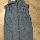 Стильний джинсовий сарафан, р.16/18 в новому стані