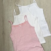 Primark.Набір майок 3 шт для дівчинки 134(8-9р.)