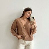 Актуальний, Мягесенький, В'язаний кардиган, шоколад, гарний стан✨