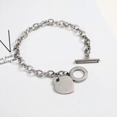 Браслет Stainless steel титанова сталь Forever love New York 18см