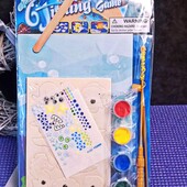 детский набор для творчества Магнитная деревянная рыбалка с раскраской