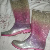 F&f 36p блискучі гарні чобітки 24см