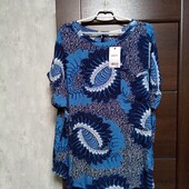 Новая брендовая вискозная блуза-туника р.18-20.