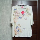 Новая брендовая трикотажная вискозная блуза р.18-20.