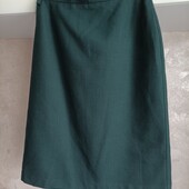 Simon jersey картата спідниця олівець з суміші вовни р.14