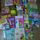 Розвиваючі книги, журнали, абетки, прописи, розмальовки одним лотом для дошкільнят