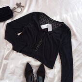 В‘язана кофтинка/кардиган у чорному кольорі