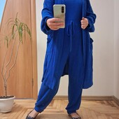 Модний стильний комплект комбінезон і кардиган з кишенями розмір 20-22