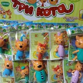 "Три кота" вся семья 5героев + карточки