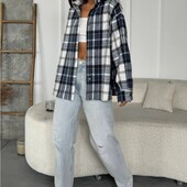 Сорочка жіноча в карту кашимір розміри 50-56