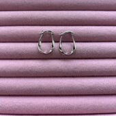 Срібні геометричні сережки 925