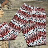 Плюшевые пижамные штаны размер Л, состояние отличное