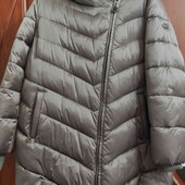 Зимове пальто 56-58 розмір з капюшоном