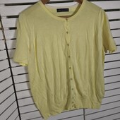 Marks and Spencer, uk20 лимонний кардиган віскоза