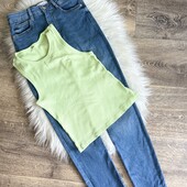 Фірмові стильні джинси Zara skinny, топ в подарунок, XS S