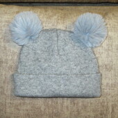 Симпатичная шапочка/деми, двойная вязка, в отличном состоянии