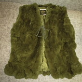Натуральный жилет/кролик в отличном состоянии