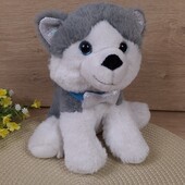 М'яка плюшева іграшка собака з блискучими очима собачка пес песик