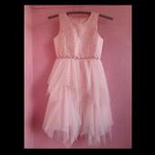 Святкова рожева сукня , 9-10 років