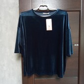 Новая брендовая велюровая кофта-оверсайз р.12-18.