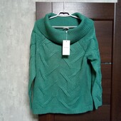 Брендовый новый красивый шерстяной свитер р.XL(18-20).