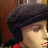 Мужская зимняя драповая кепка Alekon 100% шерсть, р. 55.