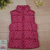 Дитяча рожева демісезонна жилетка 4-5 років дитячий жилет осіння весняна для дівчинки
