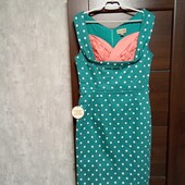 Розпродаж!!! Брендовое новое красивое коттоновое платье р.14.
