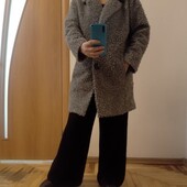 Модное стильное пальто с карманами, размер 12