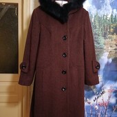 Зимове пальто з натуральним хутром!