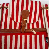 Рюкзак 1 отделение 24*7*20 см Canvas/PU Safari 97005