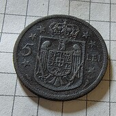 Монета Румунії 5 лей 1930